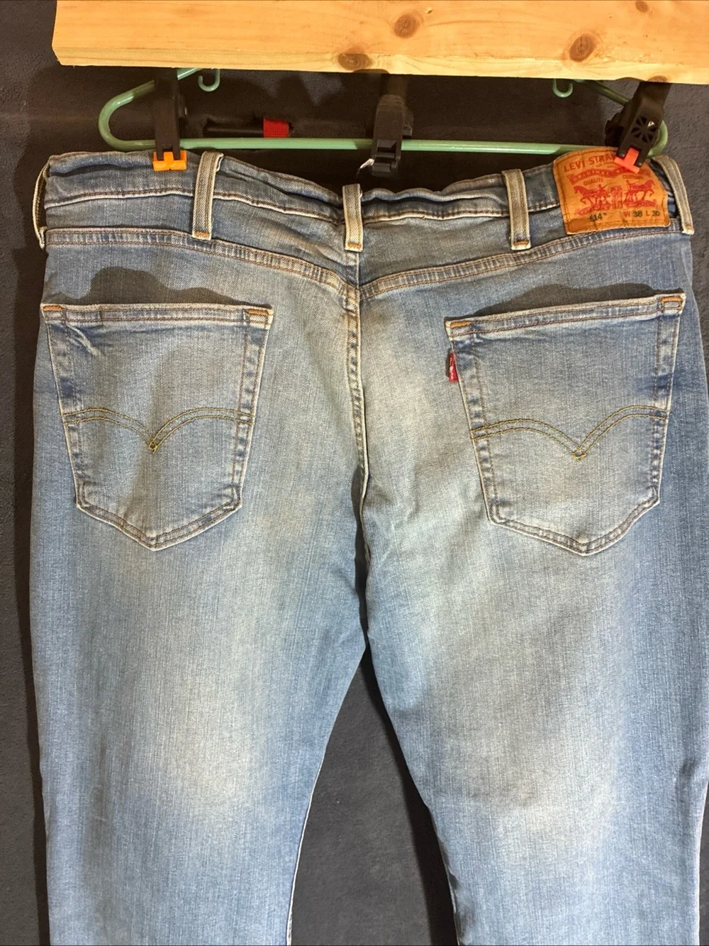 Levi's 514 Light Blue Straight Leg, Stretch Men's Jeans